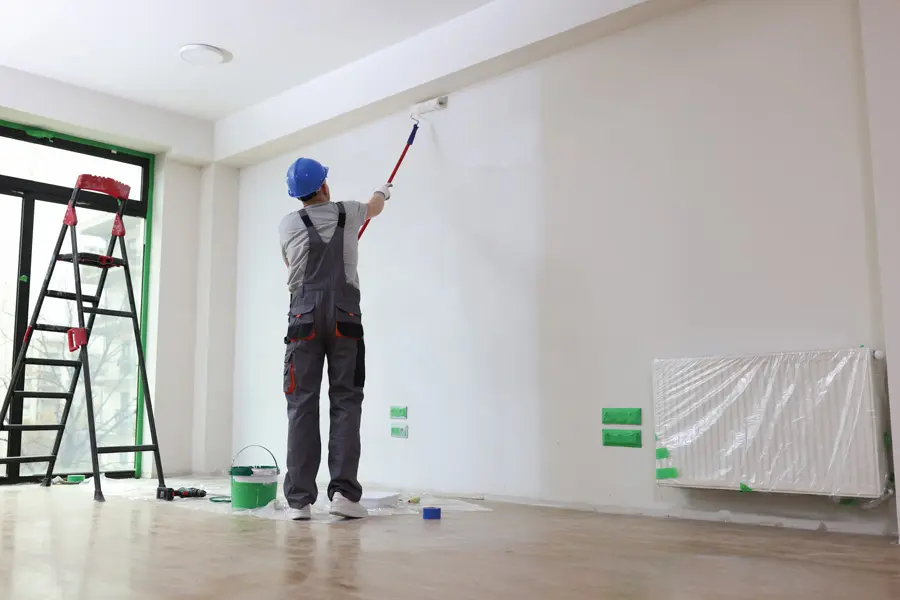 Photo mise en peinture des murs intérieurs